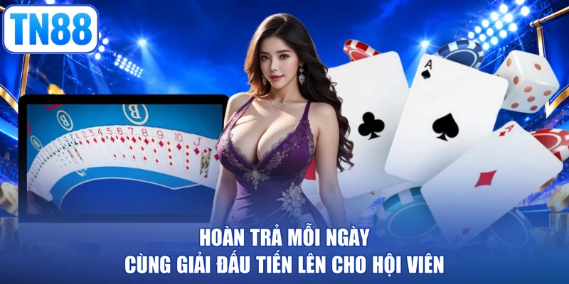 Hoàn trả mỗi ngày cùng giải đấu Tiến Lên cho hội viên