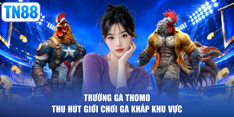 Trường gà Thomo thu hút giới chơi gà khắp khu vực